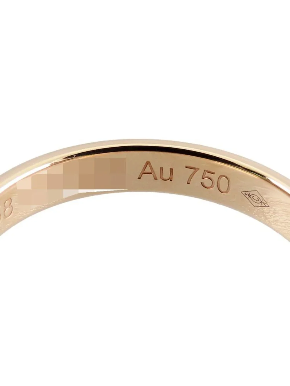 Cartier 1895 Wedding Ring Yellow Gold YG Certificate 58